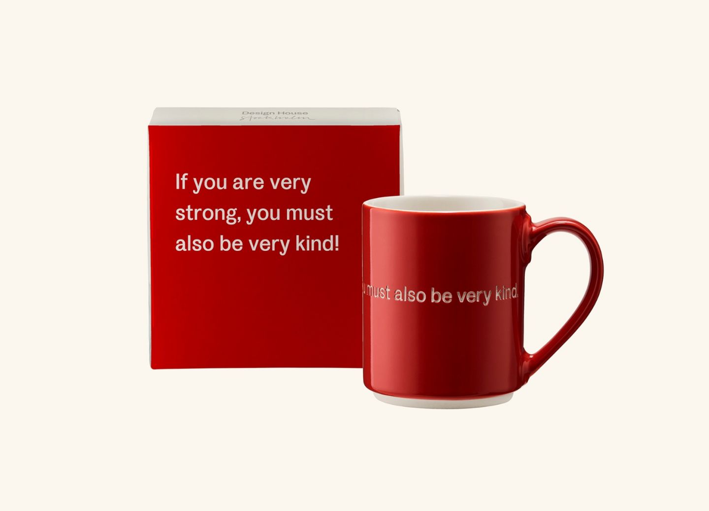 AL Mug 2, Red (EN) If you are very strong