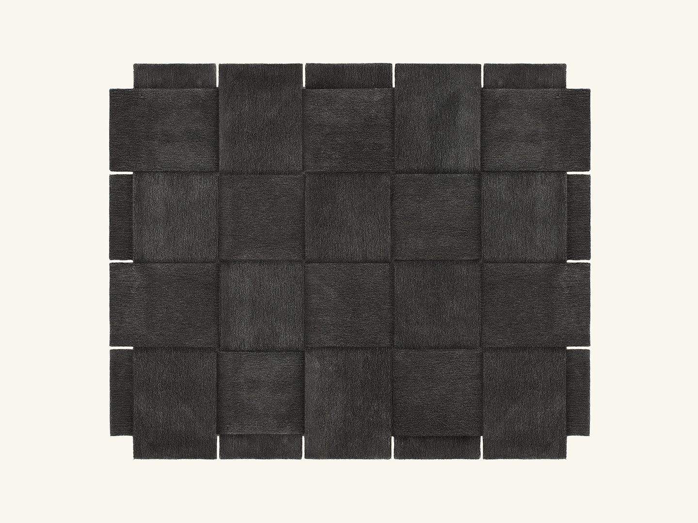 Basket rug Dark grey 245x300cm